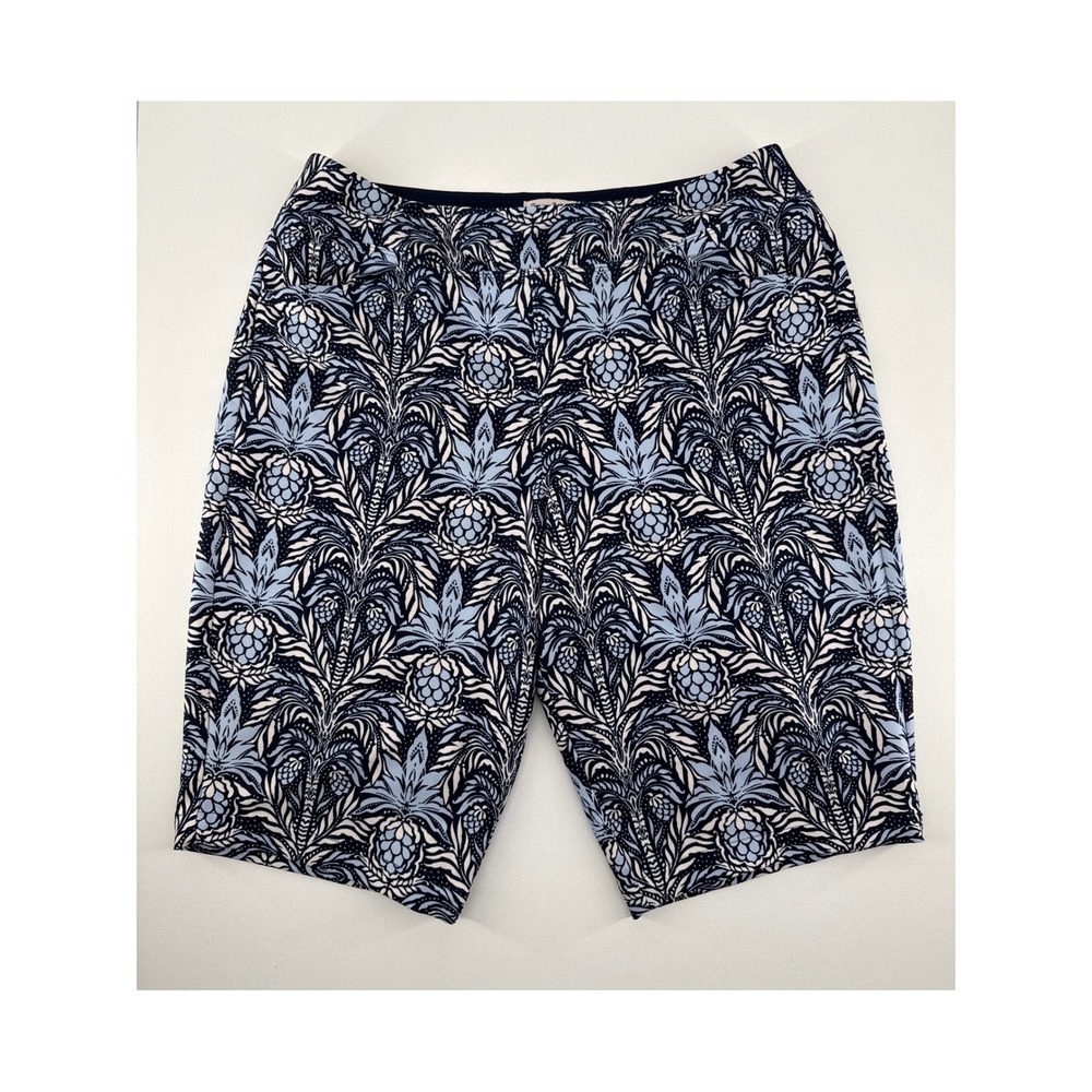 Tommy Bahama Everyday Active Blue Pineapple Damask Athletic Shorts Large